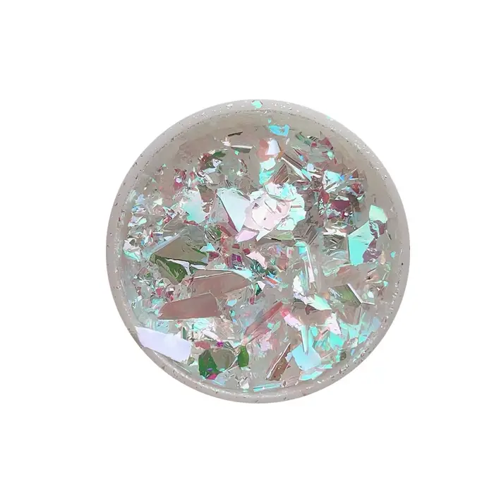 Flocons d'opale de clair de lune Aurora Chrome paillettes holographiques Nail Art poudre brillante e