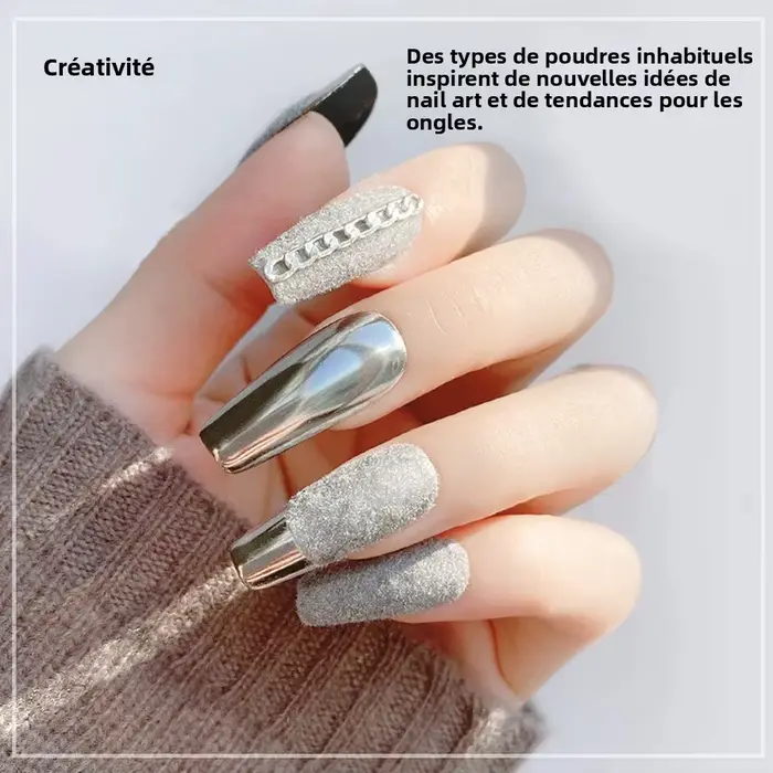 Poudre de velours pour nail art