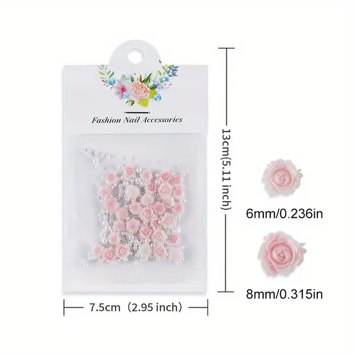 Roses sculptées en dégradées pour décoration Nail Art