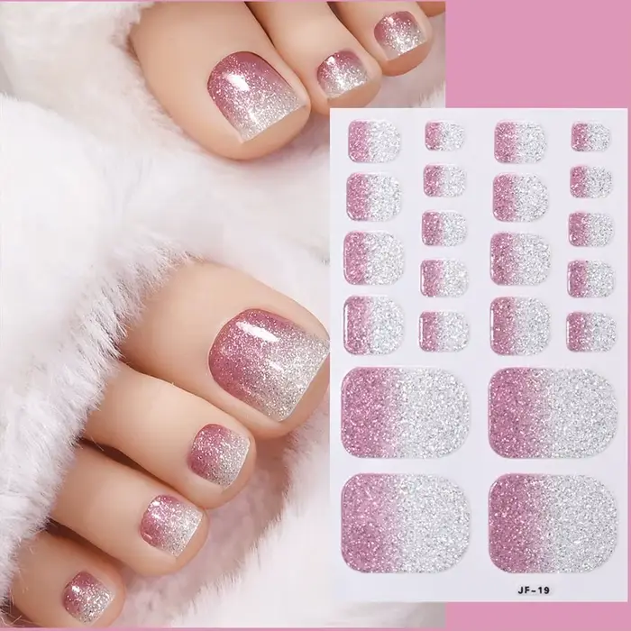 Décalcomanies pour ongles à paillettes