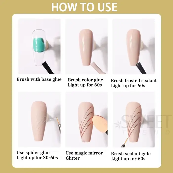 Vernis à ongles Gel araignée Semi-solide