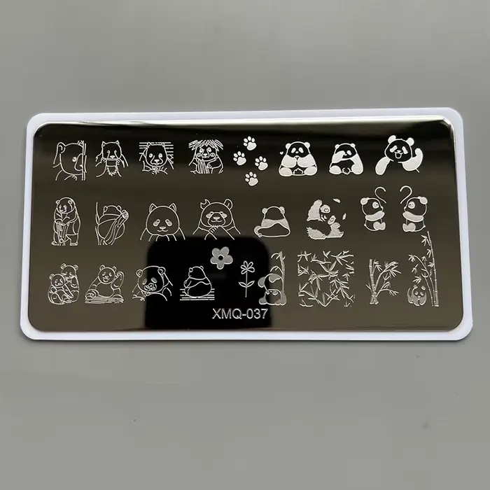 XMQ Nail Art Plaque d'estampage Designs français
