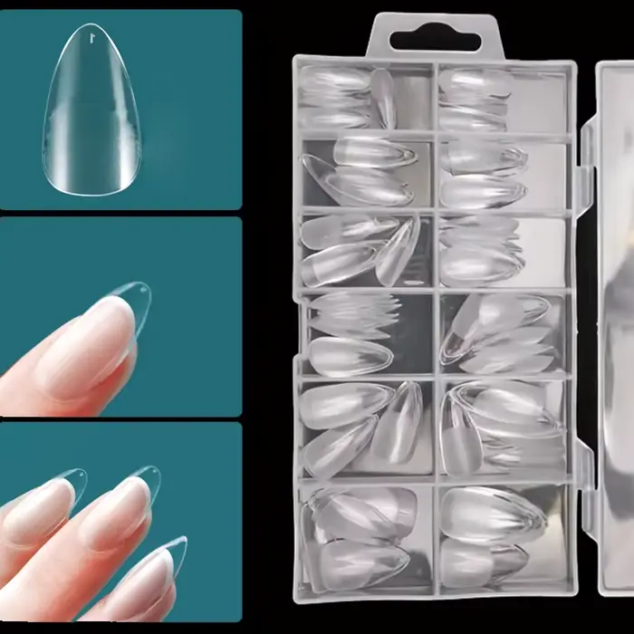 Nailpop pointes de Gel souple pour ongles matériau acrylique court longueur moyenne Capsule d'ongle artificiel accessoires et outils 120 pièces/boîte