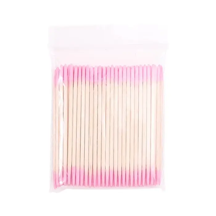Coton-tige pour ongles en bois, 1/2/5/10 pièces, bâtons propres, pointe de bourgeon, tête en coton e