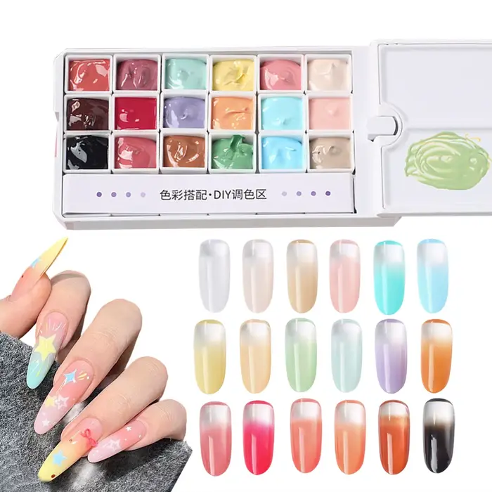 Gel de manucure 18 couleurs