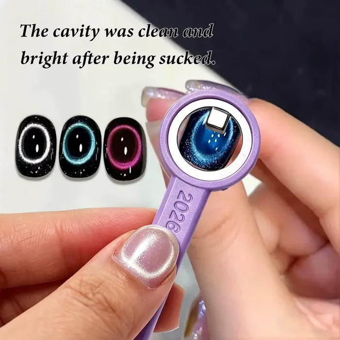 Anneau magnétique pour ongles effet œil de chat avec poignée