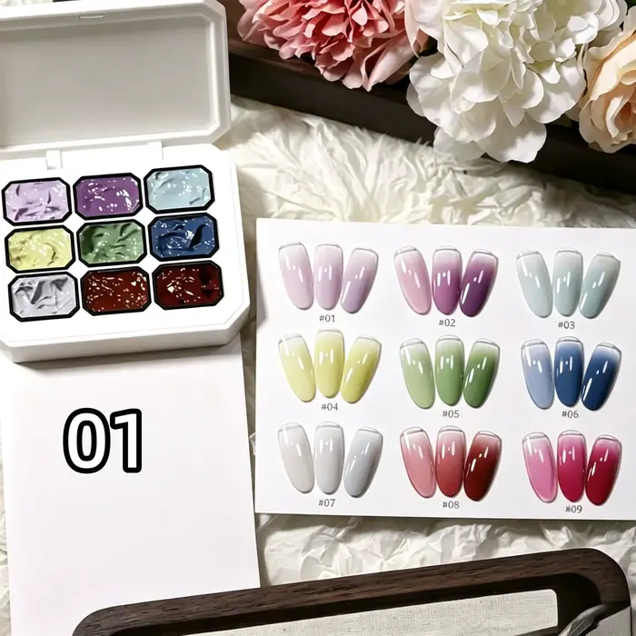 Vernis à ongles solide 9 couleurs
