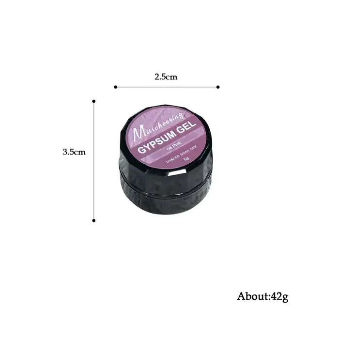 Gel vernis à ongles solide en gypse pour effet de sculpture 3D