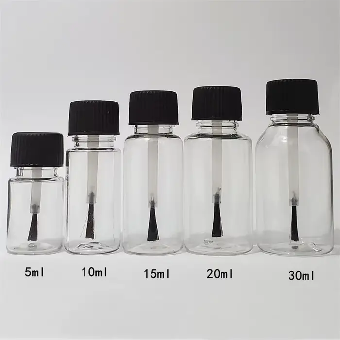 Bouteilles de vernis à ongles en plastique de 5/10/15/20/30ml