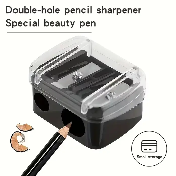Crayon Eyeliner crayon à sourcils maquillage taille-crayon Double trou conception crayon outil de bo
