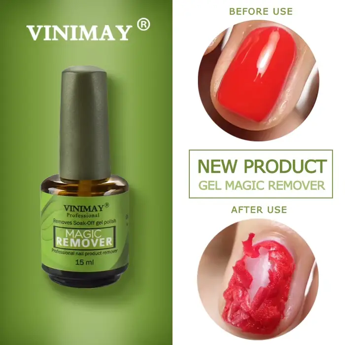 VINIMAY 15ml Burst Magic enlever UV Gel dissolvant de vernis à ongles tremper Nail Art apprêt acrylique propre