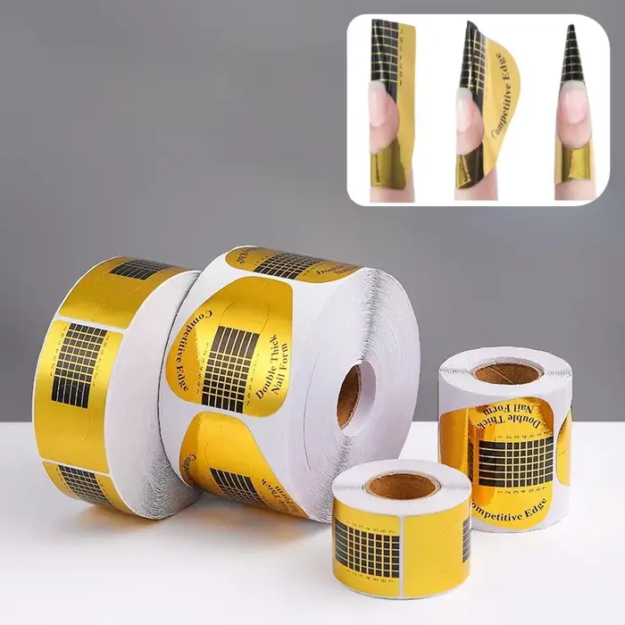 Autocollants pour extensions d'ongles en gel UV acrylique