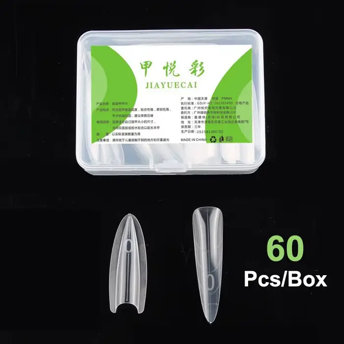 Formes à ongles doubles Sandwich 60 pièces 15 tailles pour extensions rapides - Formes doubles en T 