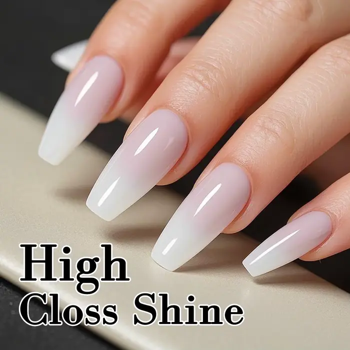 KODI JYJ blanc laiteux sans lingette vernis à ongles Gel 2 en 1 haute brillance gelée couleurs couche de finition Semi-permanent pas collant uv haut Gellac