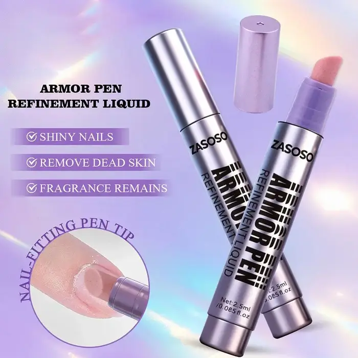 Stylo à vernis à ongles, stylo de soin des cuticules, stylo pour polir et lisser les cuticules, stylo de perfectionnement pour nail art, outils de manucure