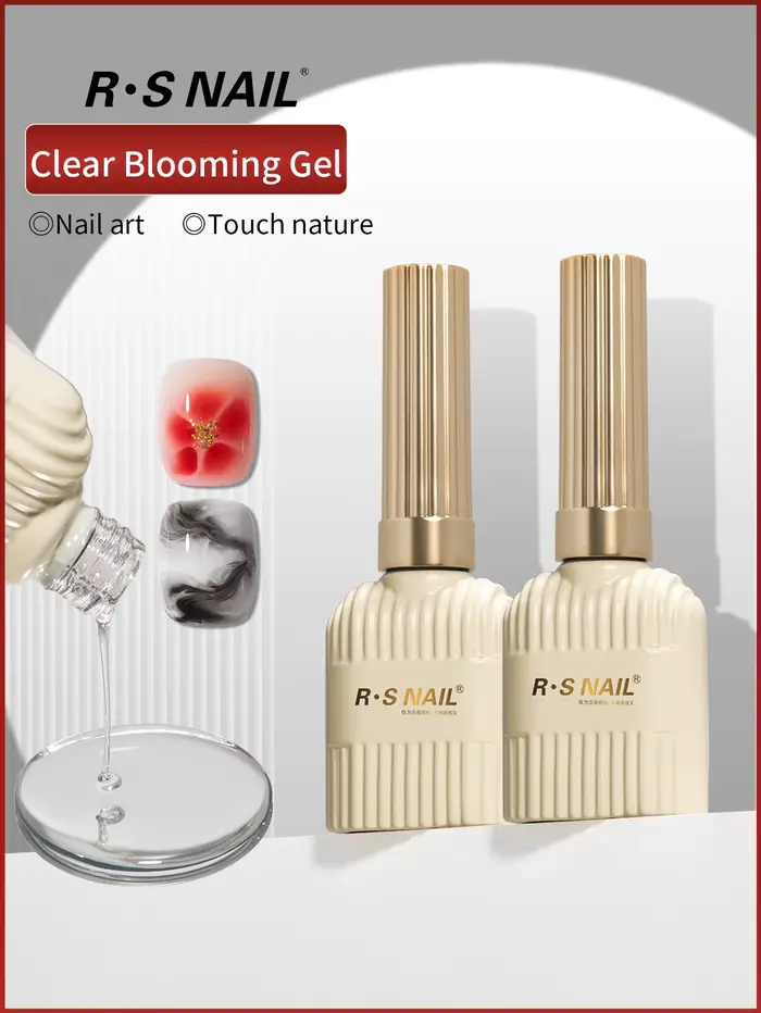 RSNAIL 10g Gel à floraison rapide vernis à ongles bricolage effet dégradé marbre Gel UV LED Gel de Base Semi Permanent pour la maison Nail Art Salo