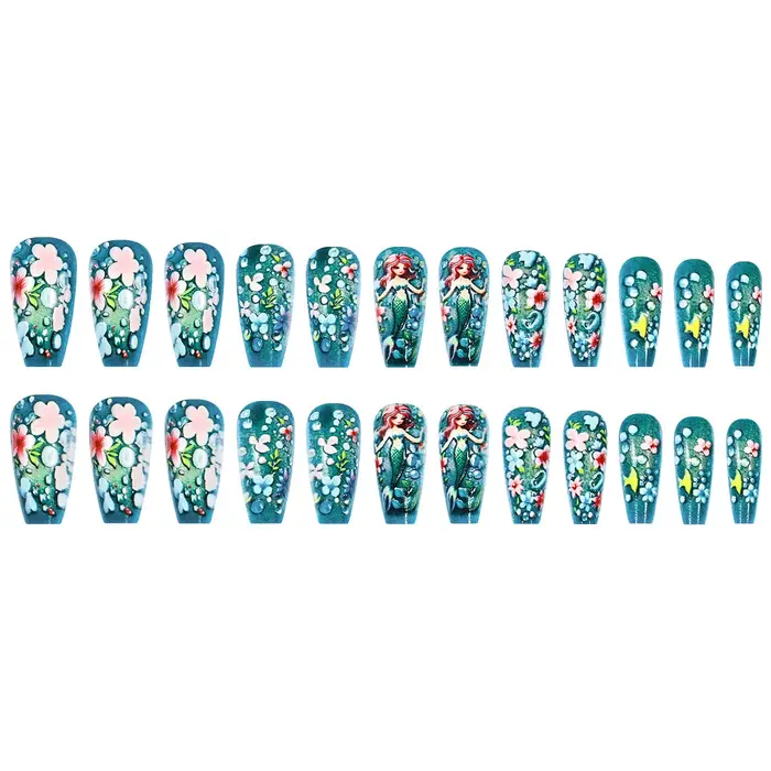 Faux ongles mi-longs pour femmes