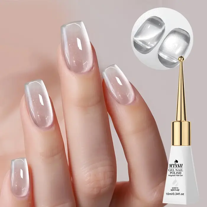 Vernis à ongles Gel magnétique chat blanc