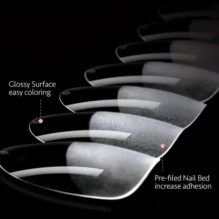 120 pièces couverture complète presse sur les pointes des ongles Stiletto amande carré cercueil fran