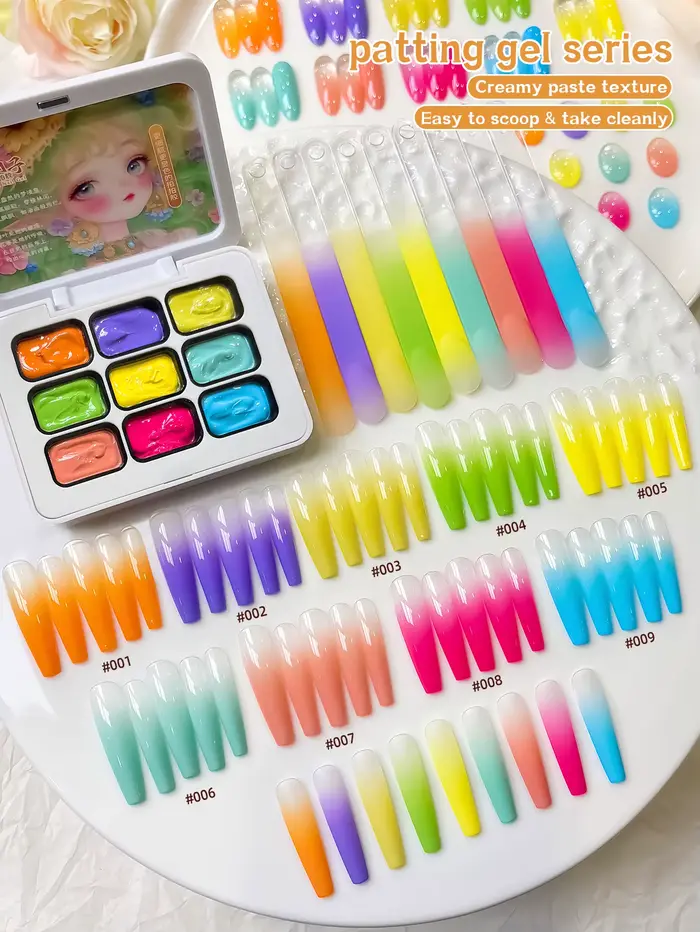 Gel de modelage Fée des fleurs 9 couleurs