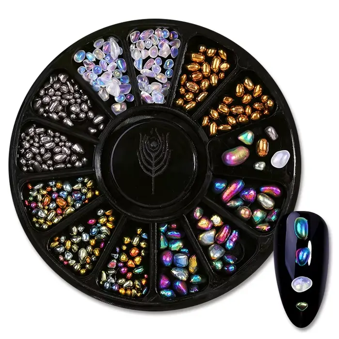 Décoration d'ongles 3D en roue