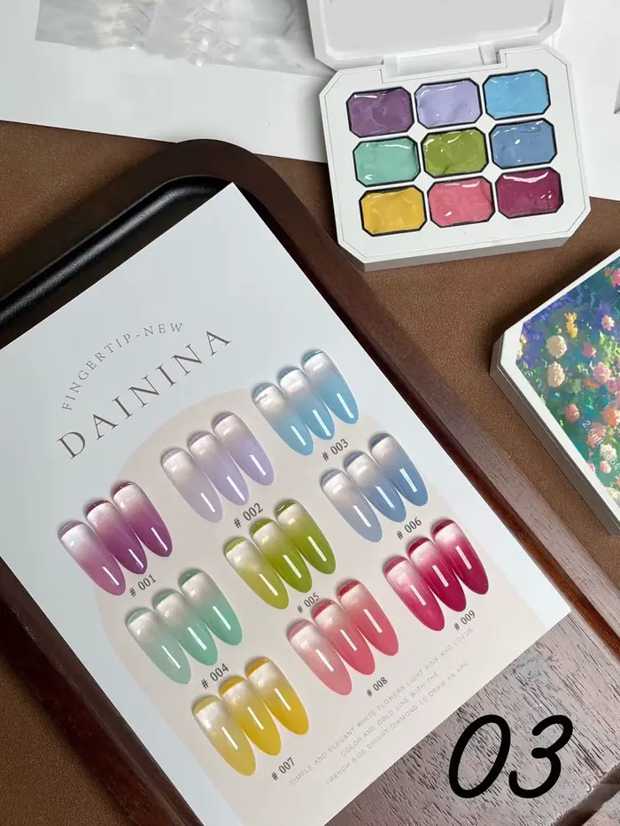 Palette de vernis à ongles solide