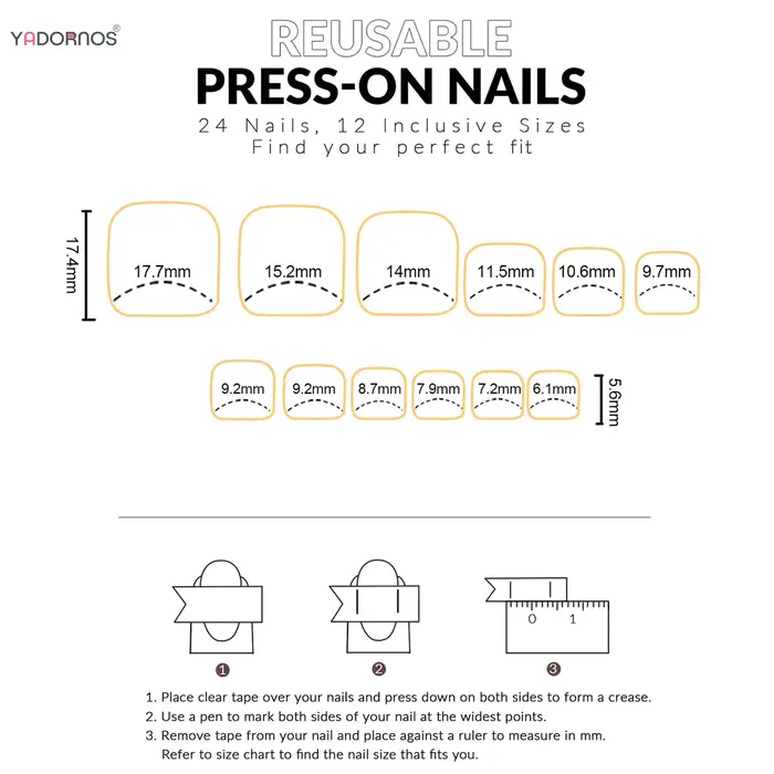 24 pièces imprimé léopard oeil de chat presse sur ongles pour pied brillant marron court tête carrée faux