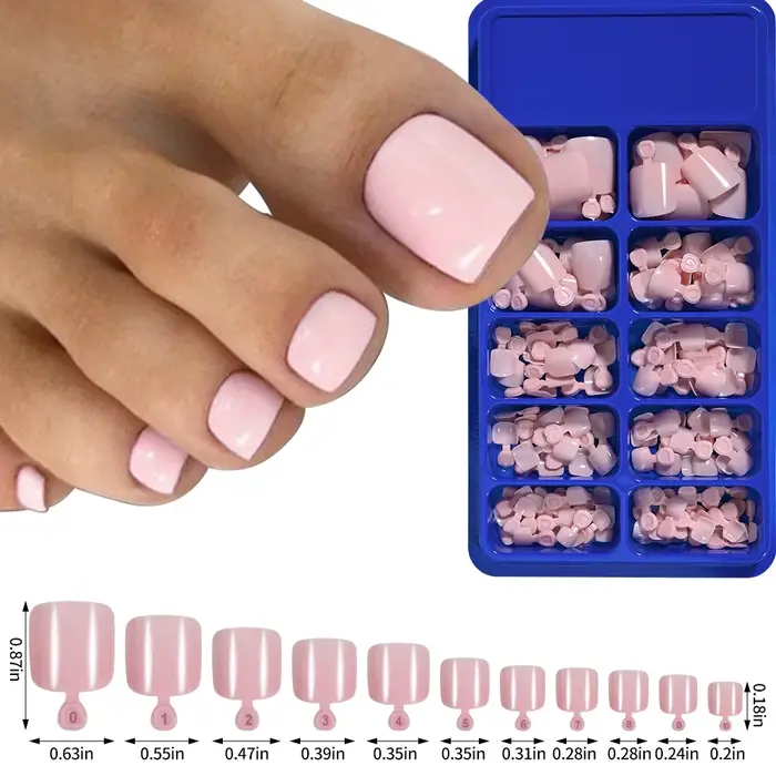 Faux Ongles Artificiels de Couleur Unie