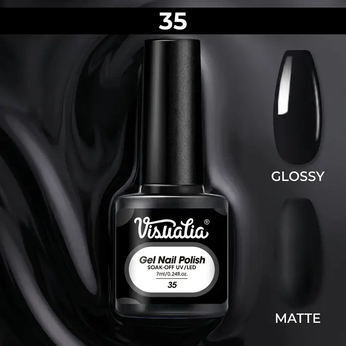 Vernis à ongles gel classique noir et blanc, adapté aux ongles des mains et des pieds, durcissement 