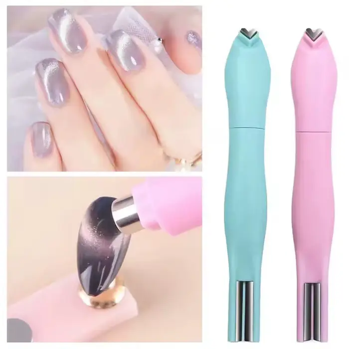 Aimant en forme de cœur pour vernis Gel œil de chat