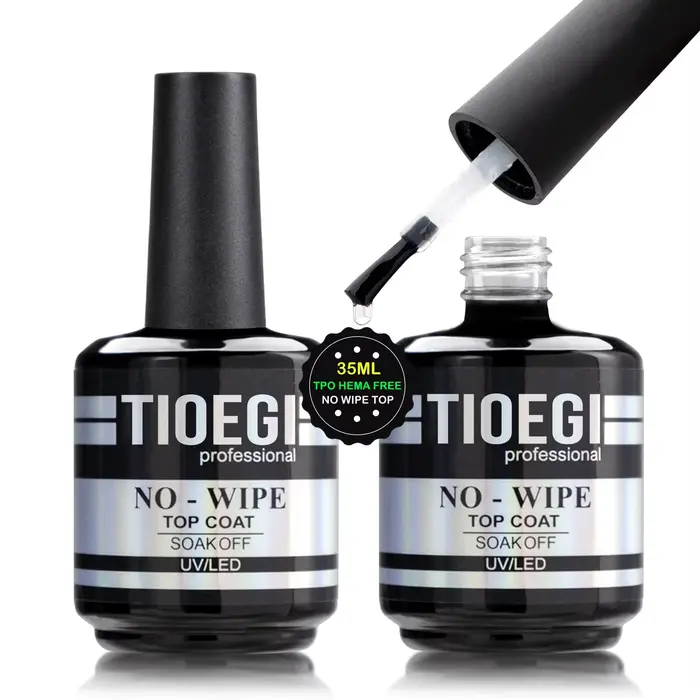 TIOEGI 35ML Gel de base en caoutchouc grande capacité avec pinceau