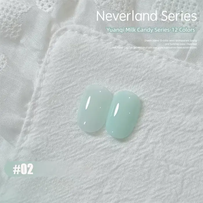 MIANEL 2026 10ML Gel Vernis à Ongles Série Bonbons au Lait - Texture Crème Fraîche et Pudding
