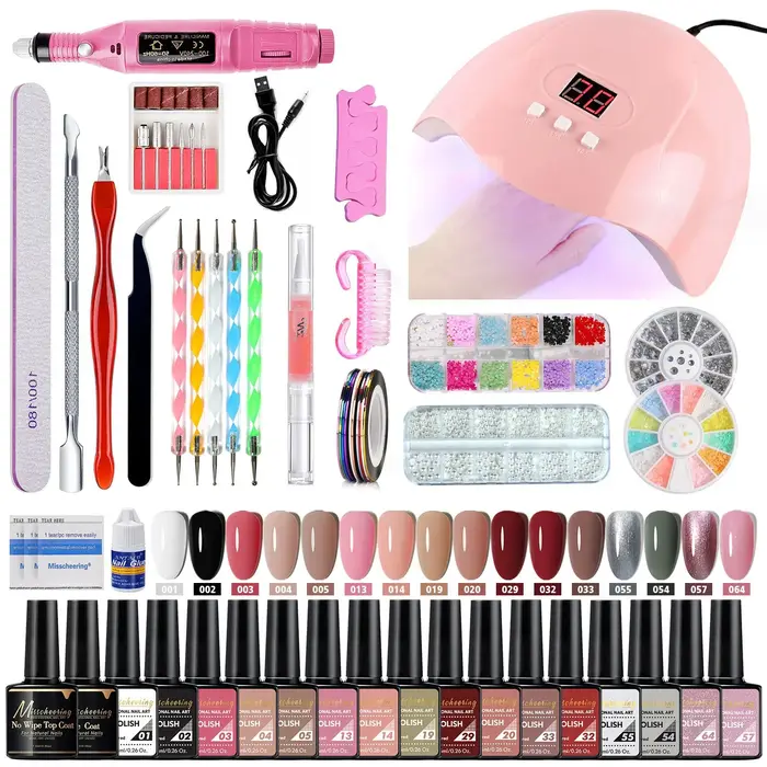 Kit professionnel de nail art avec vernis gel