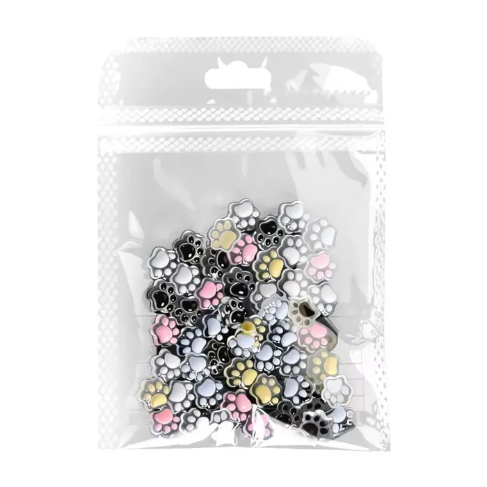 Breloques pour ongles patte de chat lumineuse 3D