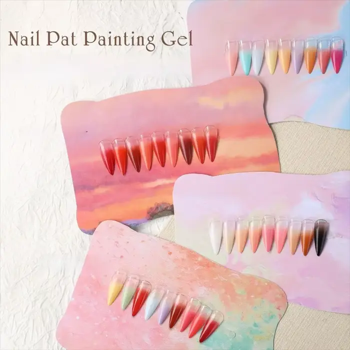 Mini 4IN1 Pat Ombre Gel vernis à ongles français manucure solide facile dégradé peinture Gel 9 couleurs