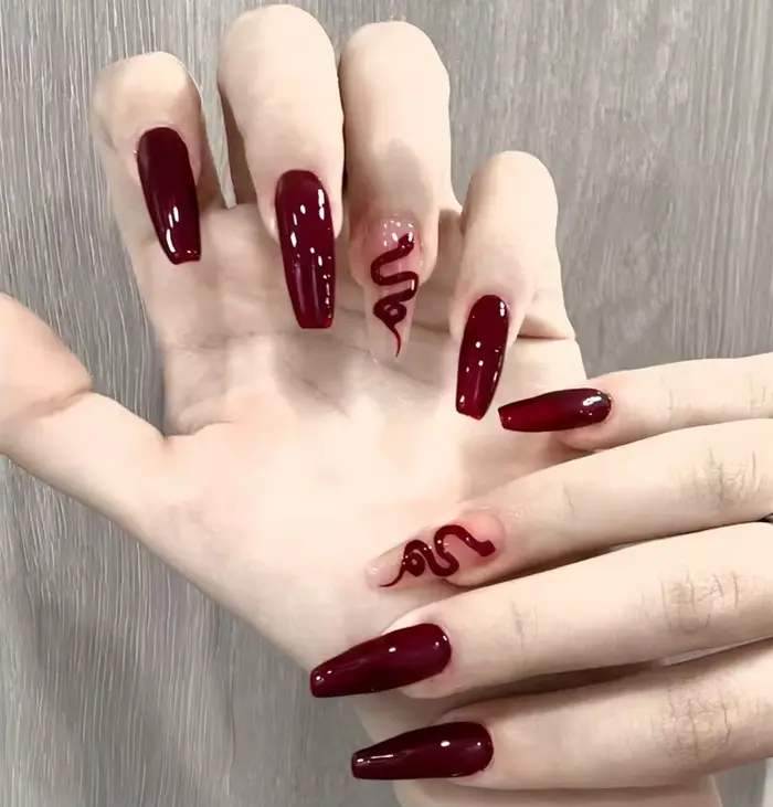 Faux ongles de ballerine française dégradés