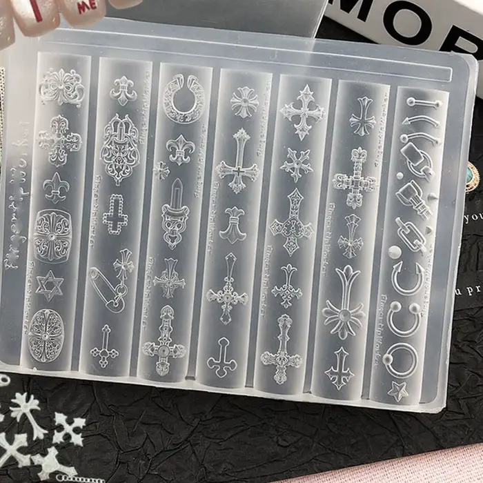 Moule 3D gothique pour nail art à rivets