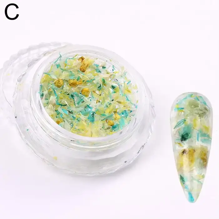 Décoration de fleurs séchées pour Nail Art, manucure à faire soi-même, bijoux artistiques, décoratio