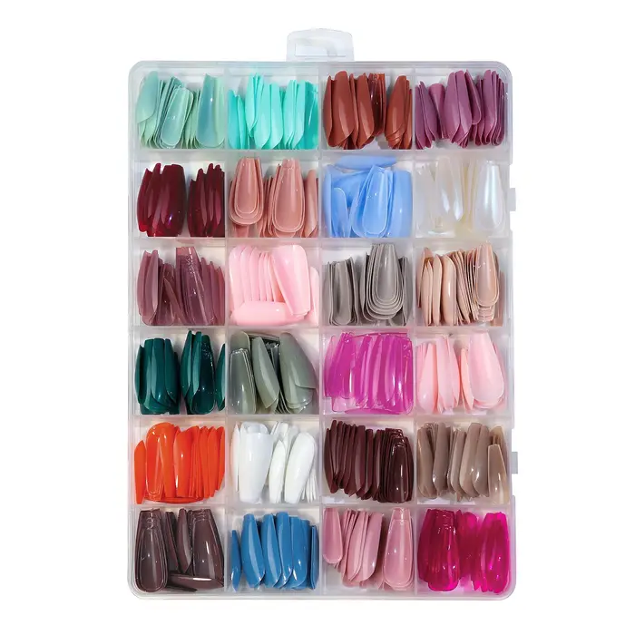 Plaque à ongles multicolore