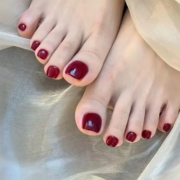 Faux Ongles Artificiels Courts et Simples Faits à la Main