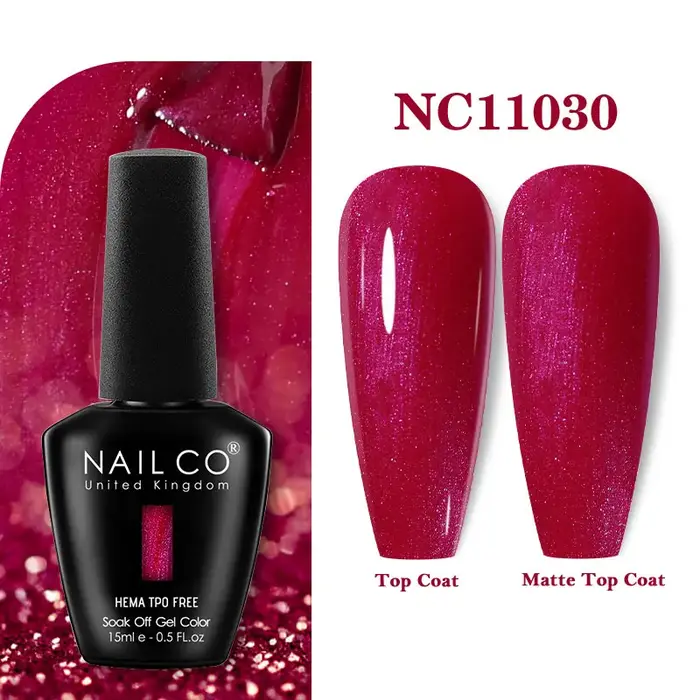 NAILCO 283 couleurs Gel Vernis à ongles Base supérieure