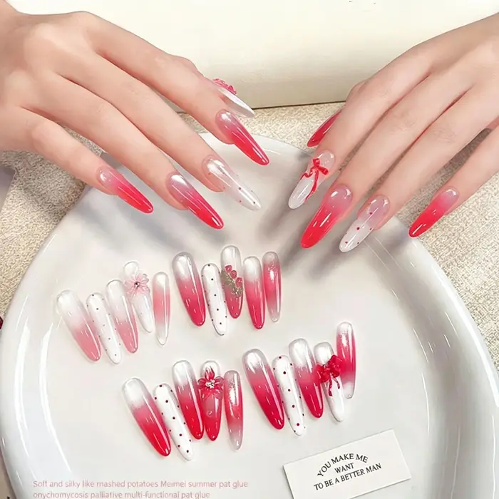 MIANEL MeiMei Summer Snap Gel 2026 Nouveau Gel à Ongles Rose Rouge Peint à la Main, Quatre Grilles, Sans Rinçage, Haute Saturation, Facile à Estomper