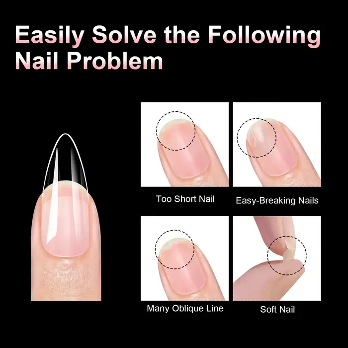 Faux ongles en Gel doux, 100 pièces, couverture demi/pleine, Double usage, presse sur ongles en acry