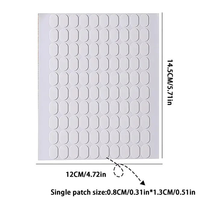 Ruban adhésif Double face Transparent sans trace pour faux ongles, présentoir, outils, bande de manu