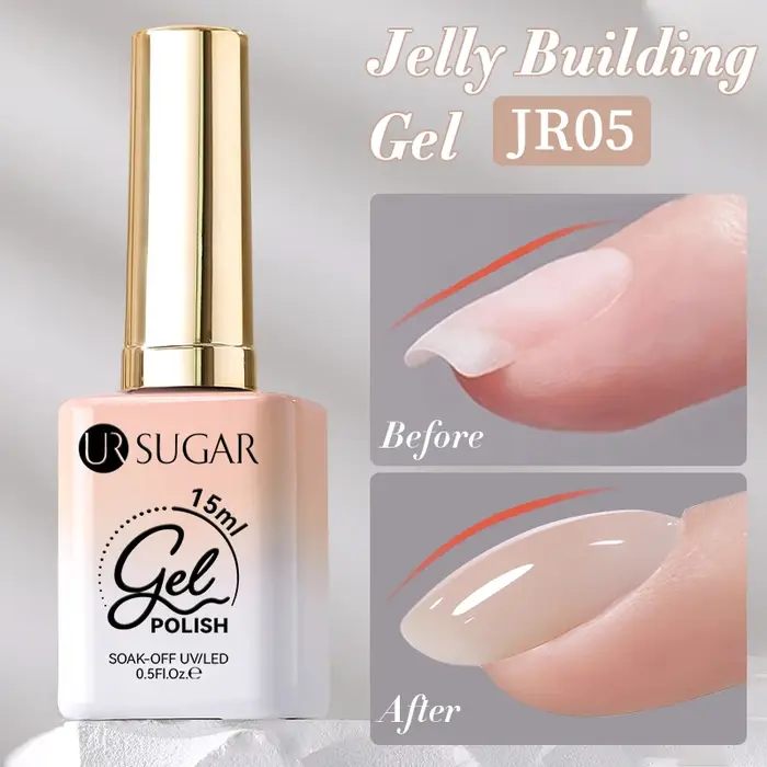 UR SUGAR 15ml Gel de Construction 4-en-1 Effet Gelée