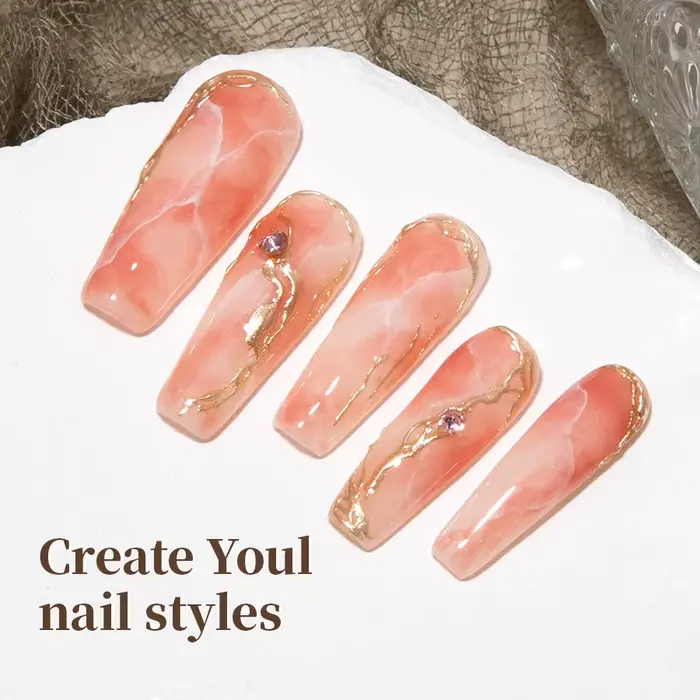 RS NAIL 12ml vernis Gel fleuri clair tremper UV LED Transparent fleur dégradé Gel Nail Art Semi Perm