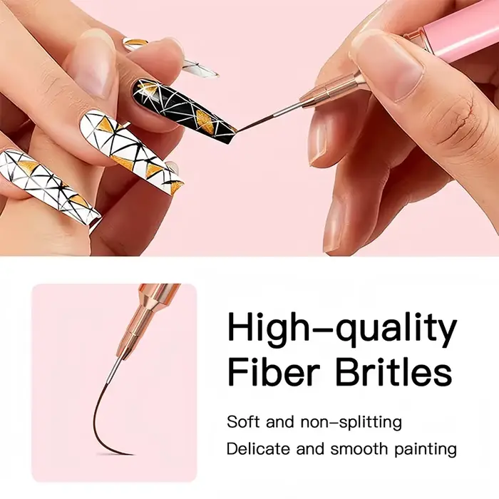 Ensemble de pinceaux pour revêtement d'ongles