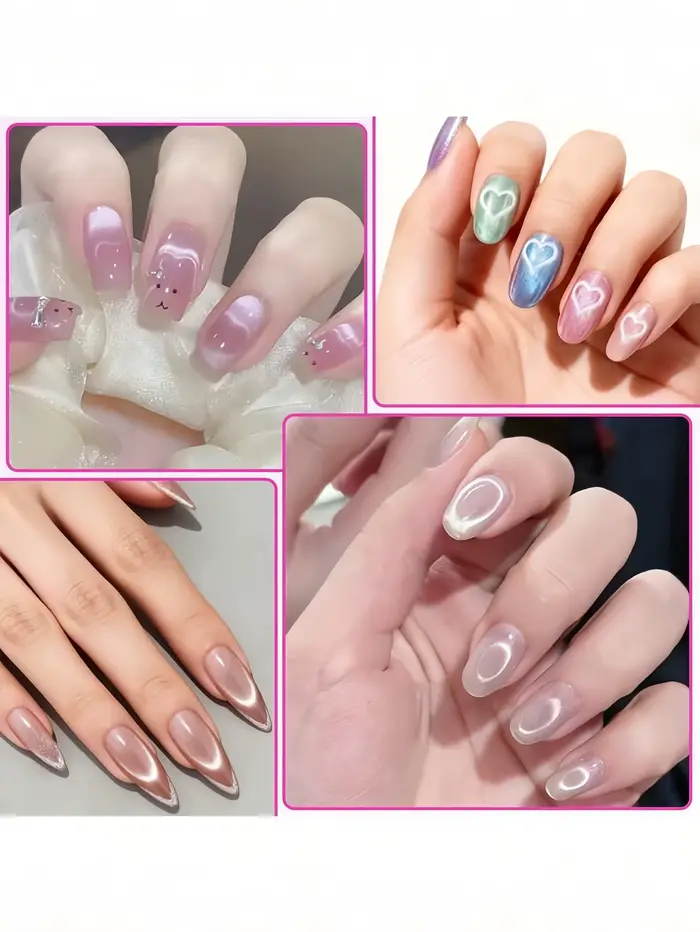 Kit d'outils et accessoires de manucure pour vernis gel à effet magnétique œil de chat