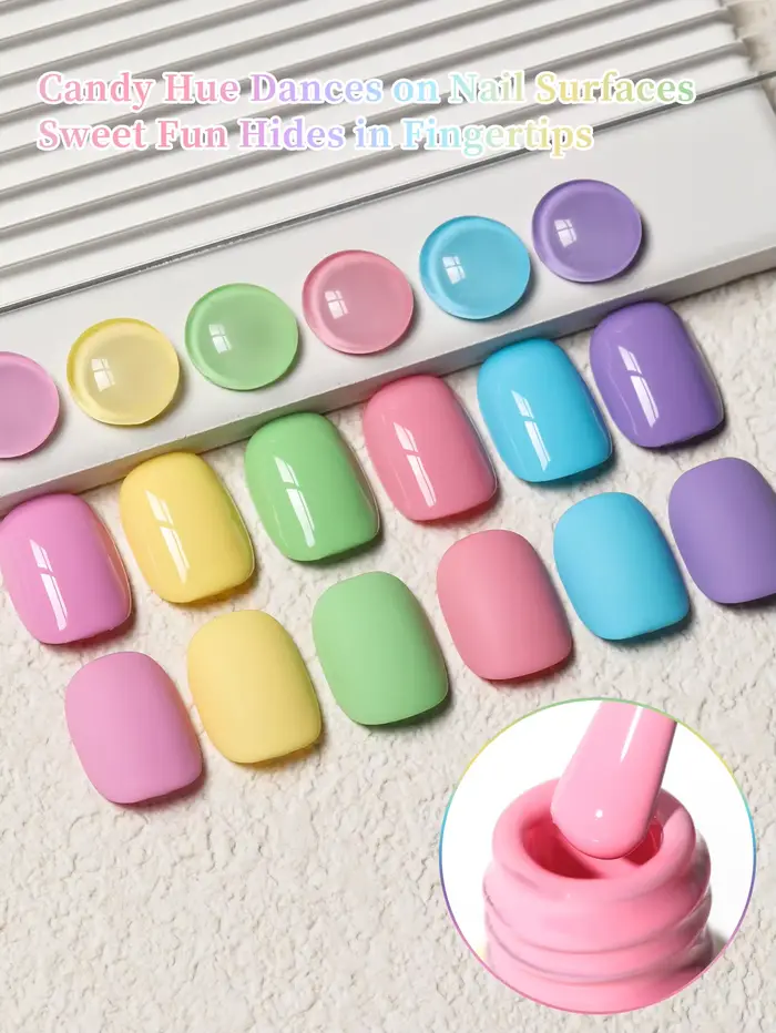 1/6 pièces printemps et été manucure populaire chérie bonbons série 6 couleurs en option vernis à ongles Gel Salon