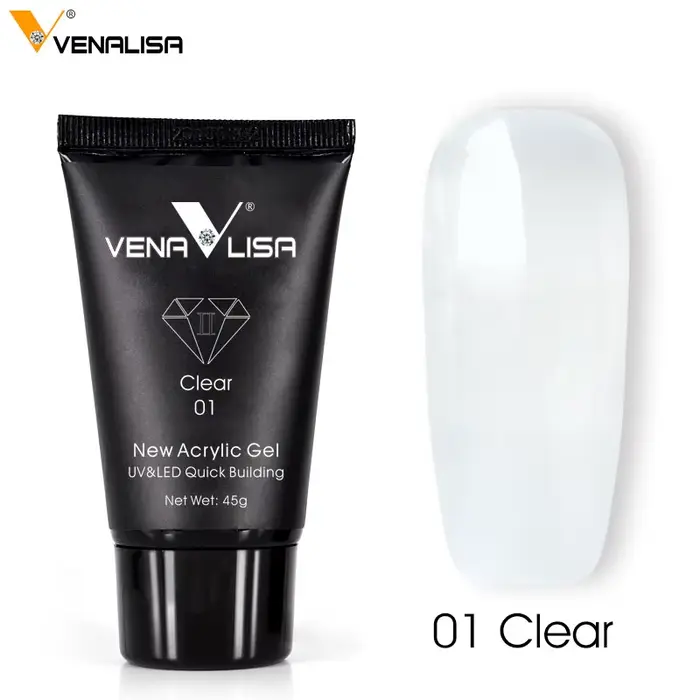 Venalisa nouveau Gel acrylique Poly Extension Gel pour ongles tremper UV LED pointes de tranche de G